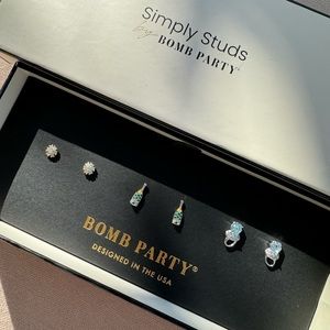 BP bp Bomb Party Simply Studs "Put a ring on it" earrings